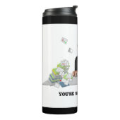 Je bent gewoon de beste .persoonlijke tekst thermosbeker (Gedraaid links)