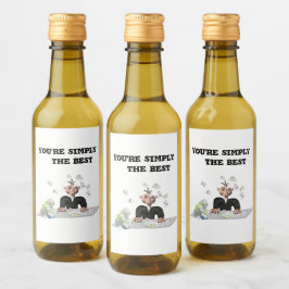 Je bent gewoon de beste .persoonlijke tekst wijn etiket