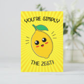 Je bent gewoon de druppel van het eten. bedankkaart (Staand voorkant)