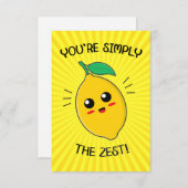 Je bent gewoon de druppel van het eten. bedankkaart (Voorkant / Achterkant)