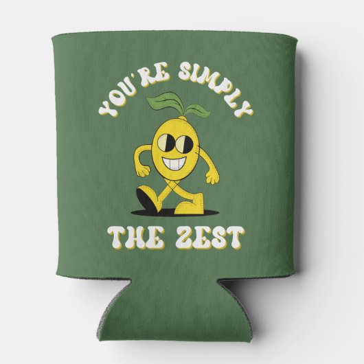 Je bent gewoon de Zest Funny Lemon Pun Blikjeskoeler (Achterkant)