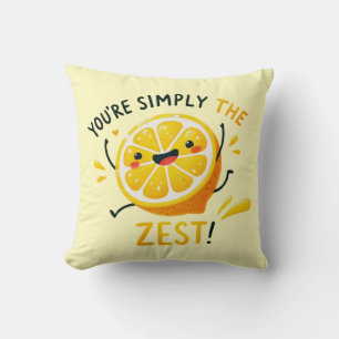 Je bent gewoon de "Zest" Lemon Design Kussen