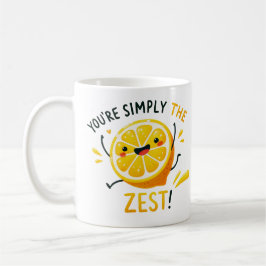Je bent gewoon de Zest" - Levendige Lemon Pun Desi Koffiemok