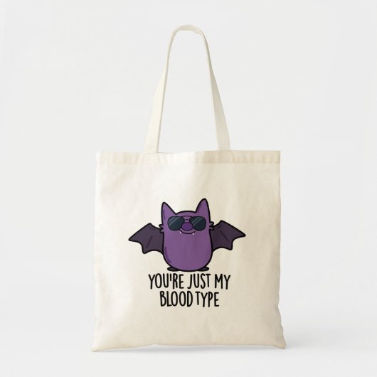 Je bent gewoon mijn bloedtype grappige bont. tote bag (Voorkant)