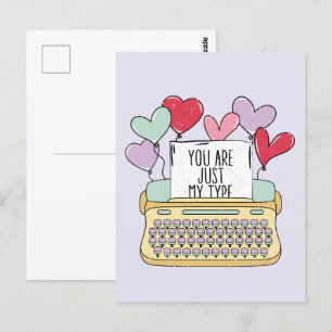 Je bent gewoon mijn type Schattigee Valentijnsdag Briefkaart