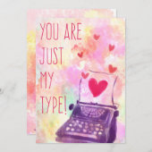 Je bent gewoon mijn Type Valentijnsdag Card Feestdagenkaart (Voorkant / Achterkant)