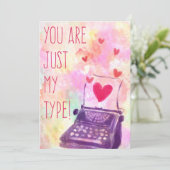 Je bent gewoon mijn Type Valentijnsdag Card Feestdagenkaart (Staand voorkant)