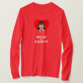 "Je bent gewoon niet mijn bloedgroep" grappige vam T-shirt (Design voorkant)
