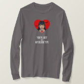 "Je bent gewoon niet mijn bloedgroep" grappige vam T-shirt (Design voorkant)