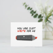 Je bent gewoon schrijven voor mij | VALENTIJNSDAG Feestdagenkaart (Staand voorkant)