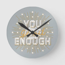 Je bent goed genoeg Wall Clock