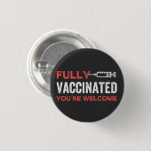 JE BENT GOED VACCINEERD RONDE BUTTON 3,2 CM (Voorkant /achterkant)