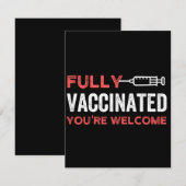 JE BENT GOED VACCINEERD SAVE THE DATE (Voorkant / Achterkant)