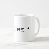 Je bent - Grammar Correctie Koffiemok (Voorkant rechts)