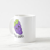 Je bent Grape Funny Fruit Pun Koffiemok (Voorkant links)