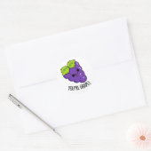 Je bent Grape Funny Fruit Pun Ronde Sticker (Envelop)