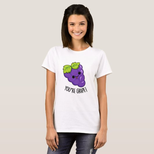 Je bent Grape Funny Fruit Pun T-shirt (Voorkant volledig)