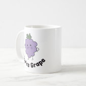 Je bent Grape Funny Mug - Schattig en speels ontwe Koffiemok (Voorkant links)