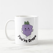Je bent Grape Funny Mug - Schattig en speels ontwe Koffiemok (Links)