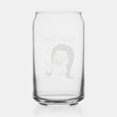 je bent grappig dall citaat blikvorm glas (Achterkant)