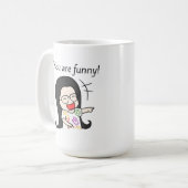 Je bent grappig koffiemok (Voorkant links)
