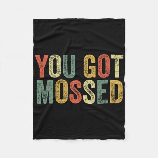 Je Bent Grappig Mossed Meme Leuk Voetbal Fan Slang Fleece Deken (Voorkant)