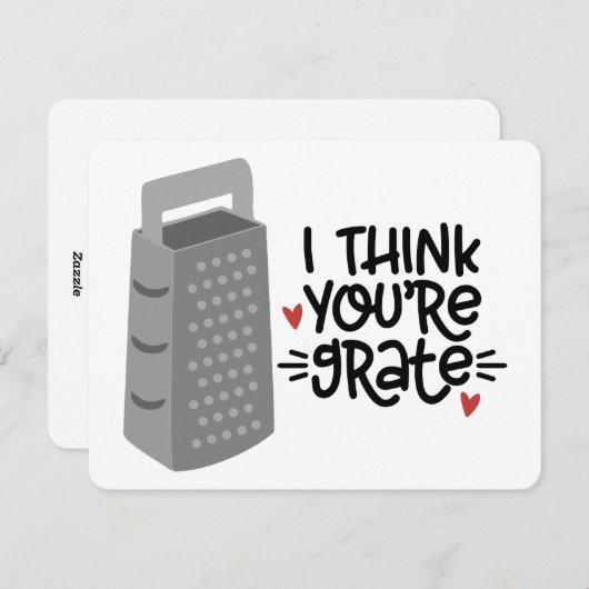 JE BENT GRATE FEESTDAGENKAART (Voorkant / Achterkant)