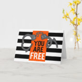 Je bent gratis Good Luck Co-worker Kaart (Gele Bloem)