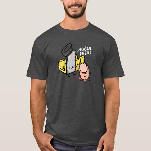 Je bent gratis Miter Saw Box Carpentry T-shirt (Voorkant)