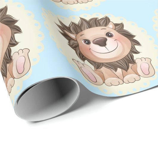 Je bent Grreat Cute Lion Baby Boy Cadeaupapier (Rol Hoek)