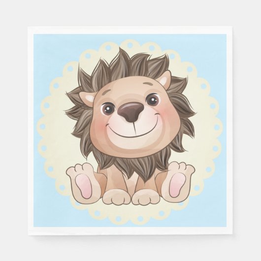 Je bent Grreat Cute Lion Baby Boy Servet (Voorkant)