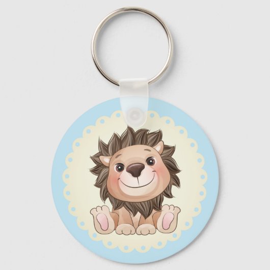 Je bent Grreat Cute Lion Baby Boy Sleutelhanger (Achterkant)