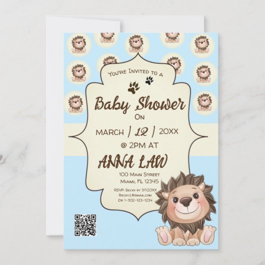 Je bent Grrreat Schattige Leeuw Baby Jongen  Kaart (Voorkant)