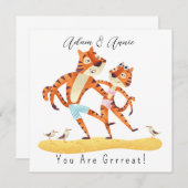 Je bent Grrreat Tiger die hem haar Gepersonaliseer (Voorkant / Achterkant)