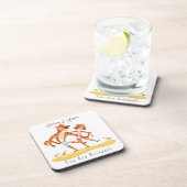 Je bent Grrreat Tiger die hem haar Gepersonaliseer Bier Onderzetter (Rechterzijde)