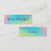 "Je bent heerlijk!" Positieve Kaarten Mini Visitekaartje (Voorkant / Achterkant)