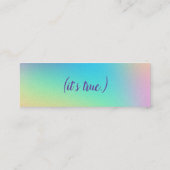 "Je bent heerlijk!" Positieve Kaarten Mini Visitekaartje (Achterkant)