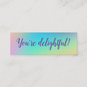 "Je bent heerlijk!" Positieve Kaarten Mini Visitekaartje