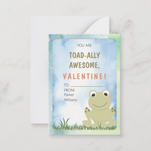 Je bent helemaal geweldig Valentijnsdag Klaslokaal Notitiekaartje (Voorkant)