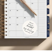 Je bent helemaal mooi – Hooglied 4:7 Ronde Sticker