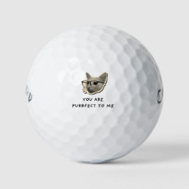 'Je bent helemaal perfect voor mij' Kat Liefhebber Golfballen