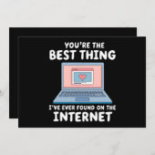 Je bent het beste wat ik ooit op internet heb gevo kaart (Voorkant / Achterkant)