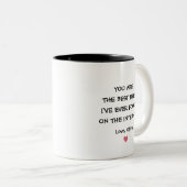 Je bent het beste wat ik ooit op internet heb gevo tweekleurige koffiemok (Voorkant rechts)