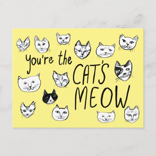 JE BENT HET ECHTSTE KRIEL Cute Kittens Postcard Briefkaart (Voorkant)