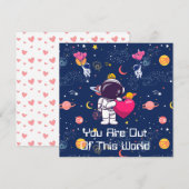 Je bent het einde van het universum! - Valentijnsd Feestdagenkaart (Voorkant / Achterkant)