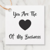 Je bent het hart van mijn zakelijke cadeau Label, Bedankjes Labels (Voorkant)