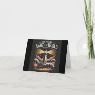 Je bent het licht van de wereld bedankkaart