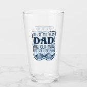 Je bent het Man vader het oude Man maar nog steeds Glas (Achterkant)