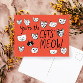 JE BENT HET MEOW Kittens Briefkaart VAN DE KAT