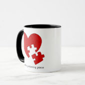 Je bent het ontbrekende stuk in mijn leven - Love  Mok (Voorkant links)